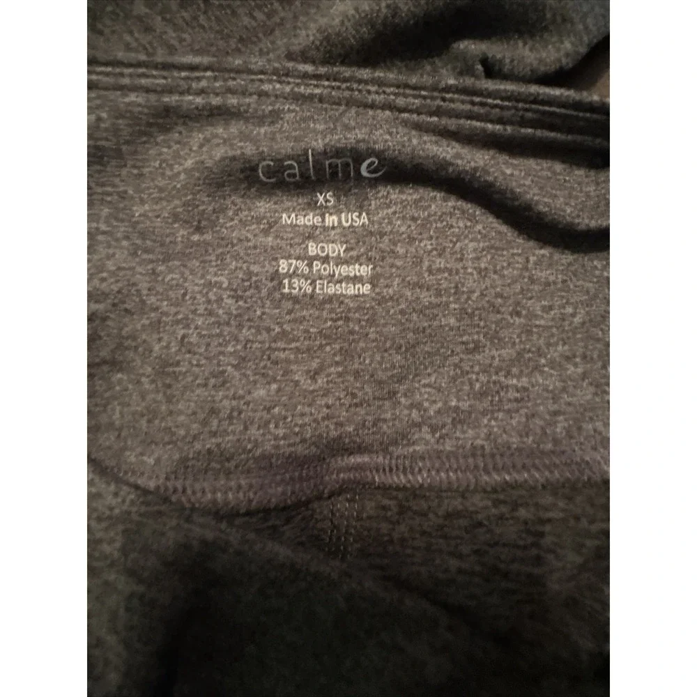 Calme Ease Space Dye High Waist Leggings XS Heather Grey 068521-O NWT
